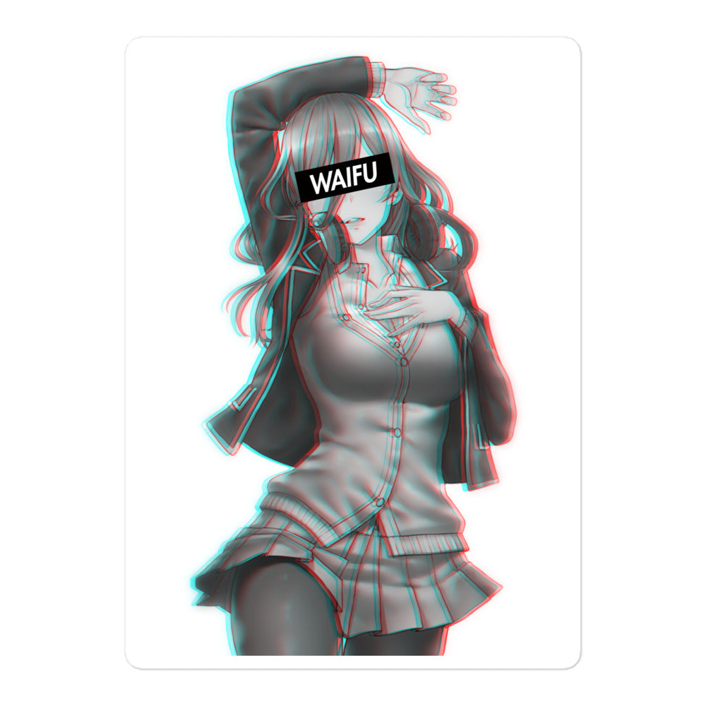 Miku Waifu Material #001 Kiss Cut Premium Sticker