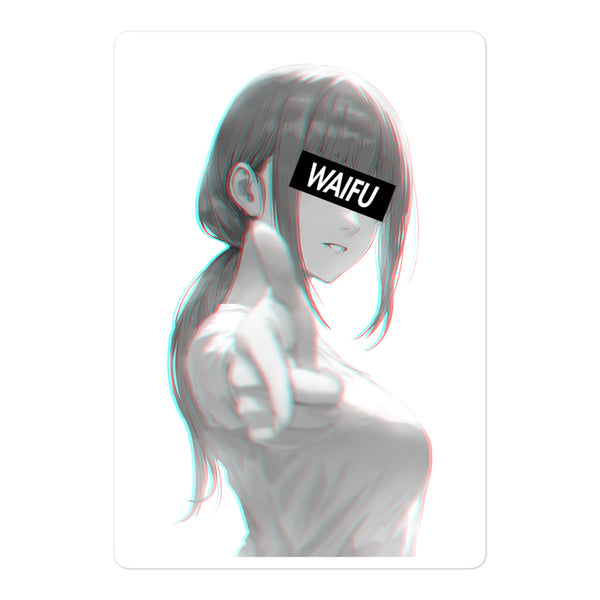 Waifu Material Vaprowave Pervert Anime Girl Top Secret  Waifu Material   Magnet  TeePublic